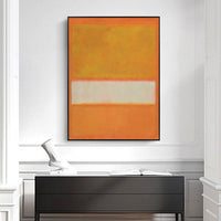 Thumbnail for 60cmx90cm Yellow By Mark Rothko Black Frame Canvas Wall Art