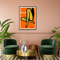 Thumbnail for 50cmx70cm Orange Legs Black Frame Canvas Wall Art