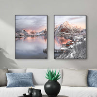 Thumbnail for 40cmx60cm Nordic Norway 2 Sets Black Frame Canvas Wall Art