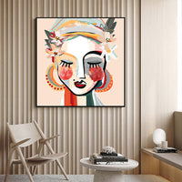 Thumbnail for 60cmx60cm Sophie Black Frame Canvas Wall Art