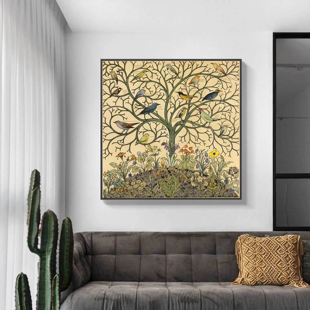 50cmx50cm Striking Sophie II Canvas Wall Art with Gold Frame - A Bold and Modern Piece of Art for Your Home