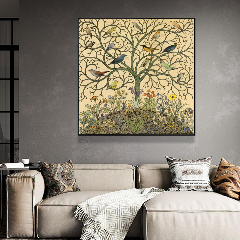 50cmx50cm Striking Sophie II Canvas Wall Art with Gold Frame - A Bold and Modern Piece of Art for Your Home