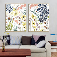 Thumbnail for 50cmx70cm Flower Composition 2 Sets Gold Frame Canvas Wall Art