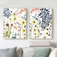 Thumbnail for 50cmx70cm Flower Composition 2 Sets Gold Frame Canvas Wall Art