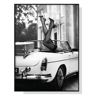 Thumbnail for 50cmx70cm High Heels in Classic Car Black Frame Canvas Wall Art