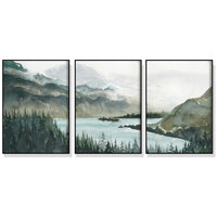 Thumbnail for 40cmx60cm Landscape 3 Sets Black Frame Canvas Wall Art