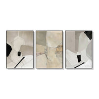 Thumbnail for 50cmx70cm Modern Abstract 3 Sets Black Frame Canvas Wall Art