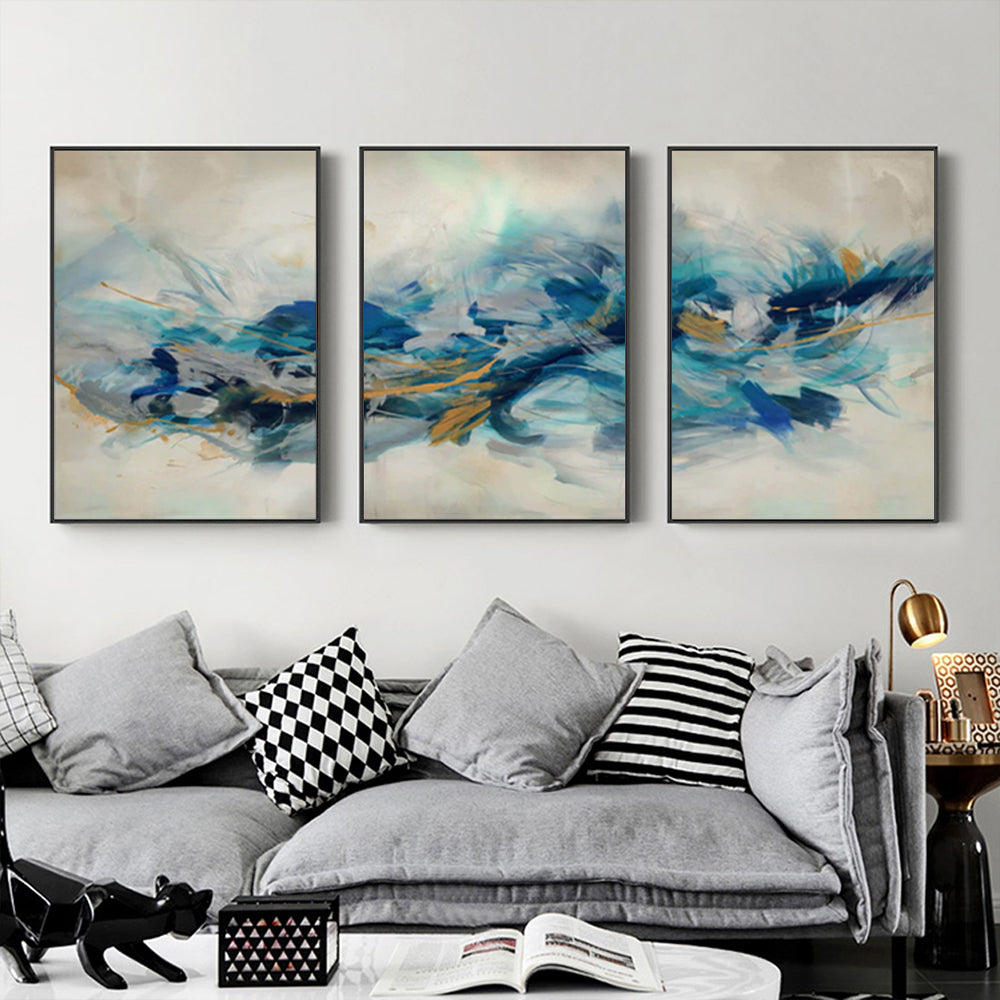 40cmx60cm The Universal 3 Sets Black Frame Canvas Wall Art