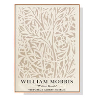 Thumbnail for 50cmx70cm William Morris Neutral Wood Frame Canvas Wall Art