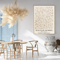 Thumbnail for 70cmx100cm William Morris Neutral Wood Frame Canvas Wall Art