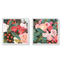 Thumbnail for 60cmx60cm Eucalyptus Bouquet 2 Sets White Frame Canvas Wall Art