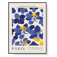 Thumbnail for 60cmx90cm Paris Flower Market Black Frame Canvas Wall Art