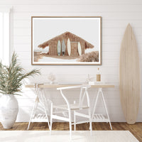 Thumbnail for 50cmx70cm Surf Cabin Wood Frame Canvas Wall Art