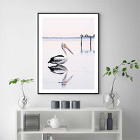 Thumbnail for 50cmx70cm Pelican Black Frame Canvas Wall Art