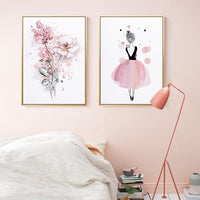 Thumbnail for 50cmx70cm Dancing Ballerina in Paris 2 Sets Gold Frame Canvas Wall Art