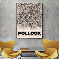 Thumbnail for 50cmx70cm Jackson Pollock Exhibition II Black Frame Canvas Wall Art