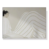 Thumbnail for 60cmx90cm Abstract Lady White Frame Canvas Wall Art