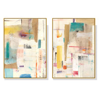 Thumbnail for 50cmx70cm Sonder By Jean Kenna 2 Sets Gold Frame Canvas Wall Art