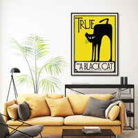 Thumbnail for 80cmx120cm Black Cat Black Frame Canvas Wall Art