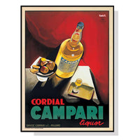 Thumbnail for 50cmx70cm Cordial Campari Liquor Black Frame Canvas Wall Art