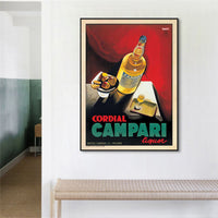 Thumbnail for 50cmx70cm Cordial Campari Liquor Black Frame Canvas Wall Art