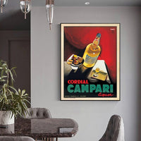 Thumbnail for 50cmx70cm Cordial Campari Liquor Black Frame Canvas Wall Art