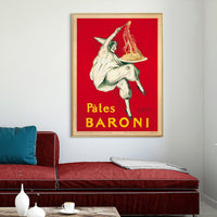 Thumbnail for 60cmx90cm Pates Baroni Pasta Gold Frame Canvas Wall Art