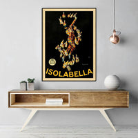 Thumbnail for 50cmx70cm Isolabella Black Frame Canvas Wall Art