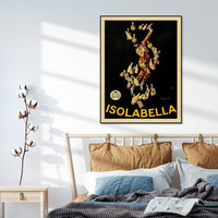 Thumbnail for 50cmx70cm Isolabella Black Frame Canvas Wall Art