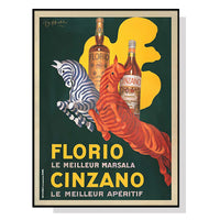 Thumbnail for 50cmx70cm Florio Cinzano Black Frame Canvas Wall Art