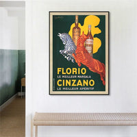 Thumbnail for 50cmx70cm Florio Cinzano Black Frame Canvas Wall Art