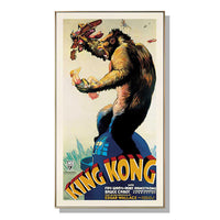 Thumbnail for 40cmx80cm King Kong 1933 Gold Frame Canvas Wall Art