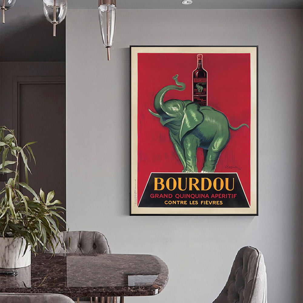 80cmx120cm Bourdou Black Frame Canvas Wall Art