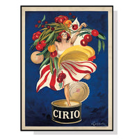 Thumbnail for 50cmx70cm Cirio By Leonetto Cappiello Black Frame Canvas Wall Art