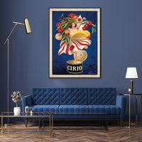 Thumbnail for 50cmx70cm Cirio By Leonetto Cappiello Black Frame Canvas Wall Art