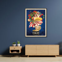 Thumbnail for 50cmx70cm Cirio By Leonetto Cappiello Black Frame Canvas Wall Art