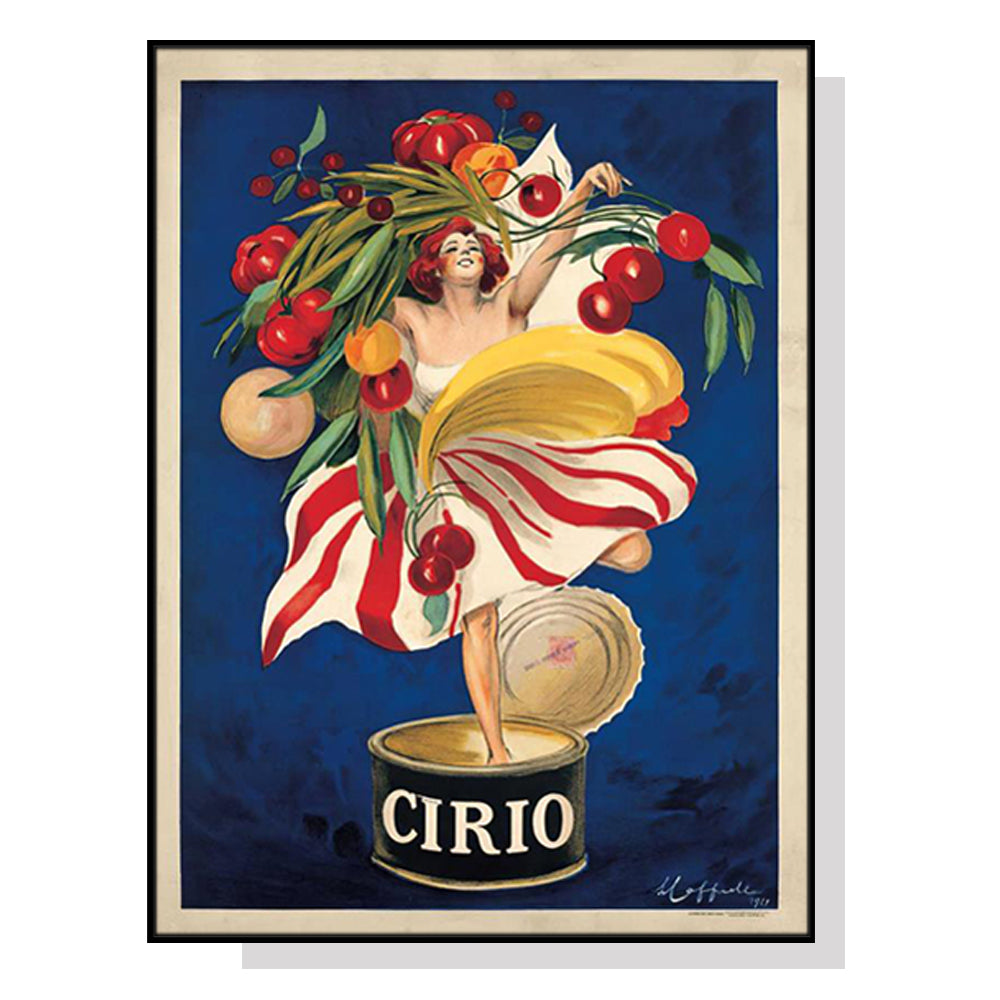 80cmx120cm Cirio By Leonetto Cappiello Black Frame Canvas Wall Art