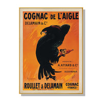 Thumbnail for 50cmx70cm Cognac de l'Aigle Gold Frame Canvas Wall Art