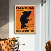 Thumbnail for 50cmx70cm Cognac de l'Aigle Gold Frame Canvas Wall Art