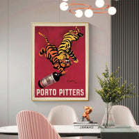 Thumbnail for 50cmx70cm Porto Pitters Vintage Gold Frame Canvas Wall Art