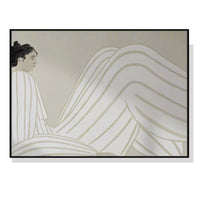 Thumbnail for 60cmx90cm Abstract Lady Black Frame Canvas Wall Art