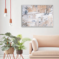 Thumbnail for 50cmx70cm Modern Abstract Oil Painting Style White Frame Canvas Wall Art