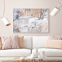 Thumbnail for 50cmx70cm Modern Abstract Oil Painting Style White Frame Canvas Wall Art