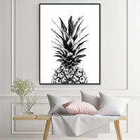 Thumbnail for 50cmx70cm Pineapple Black Frame Canvas Wall Art