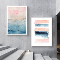 Thumbnail for 50cmx70cm Abstract Pink 2 Sets White Frame Canvas Wall Art