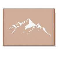 Thumbnail for 50cmx70cm Boho Mountain Wood Frame Canvas Wall Art