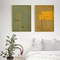 Thumbnail for 50cmx70cm United Study 2 Sets Gold Frame Canvas Wall Art