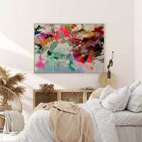 Thumbnail for 50cmx70cm Abstract Free Flow Wood Frame Canvas Wall Art