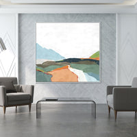 Thumbnail for 50cmx50cm April Morning White Frame Canvas Wall Art