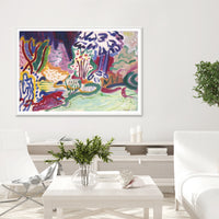 Thumbnail for 50cmx70cm Late Summer White Frame Canvas Wall Art